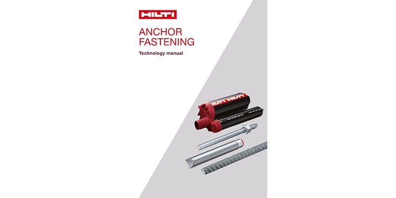 Hilti littérature chevillage