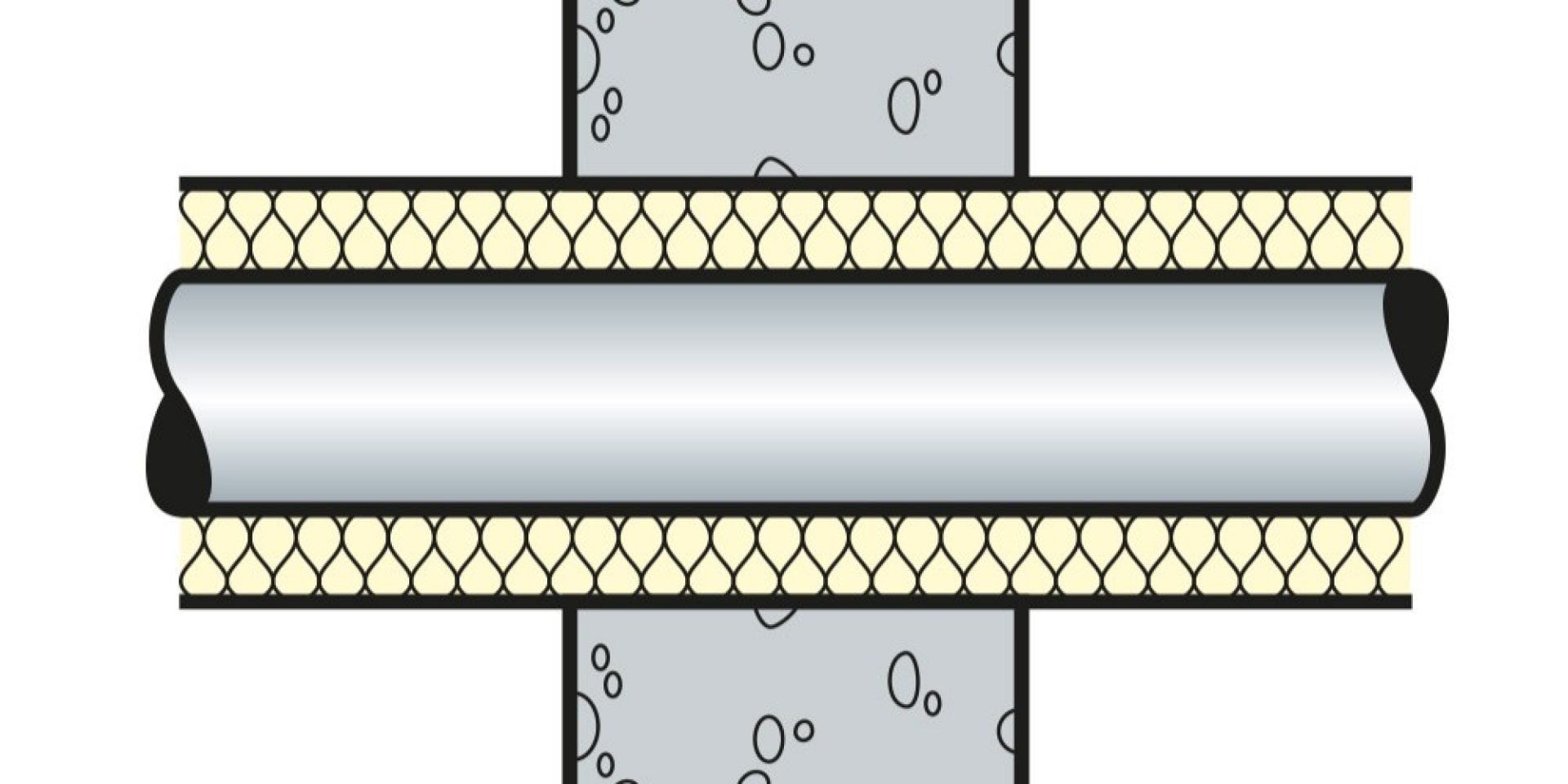 Isolation continue le long du tube