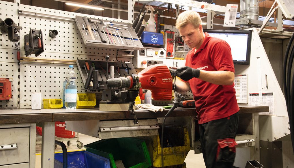 Centre de réparation pour outils Hilti