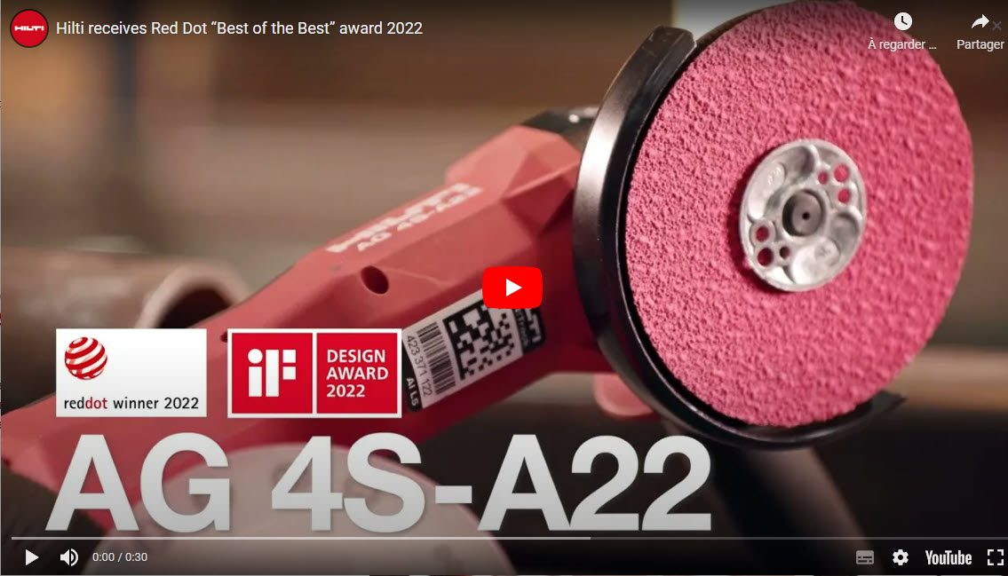 Hilti 2022 red dot video-opname