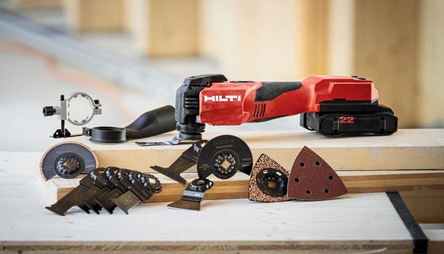 Hilti SMT 6-22 multitool met accessoires
