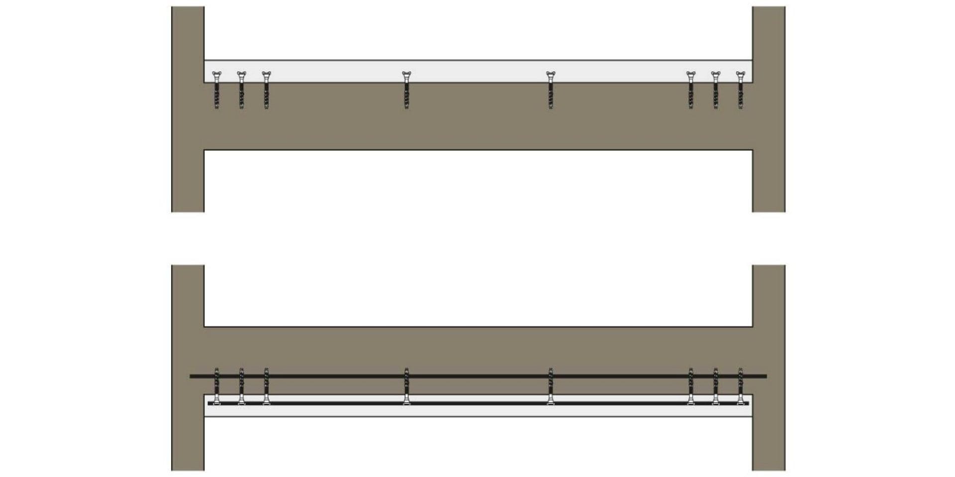 Post installed rebar concrete overlay Hilti design solution