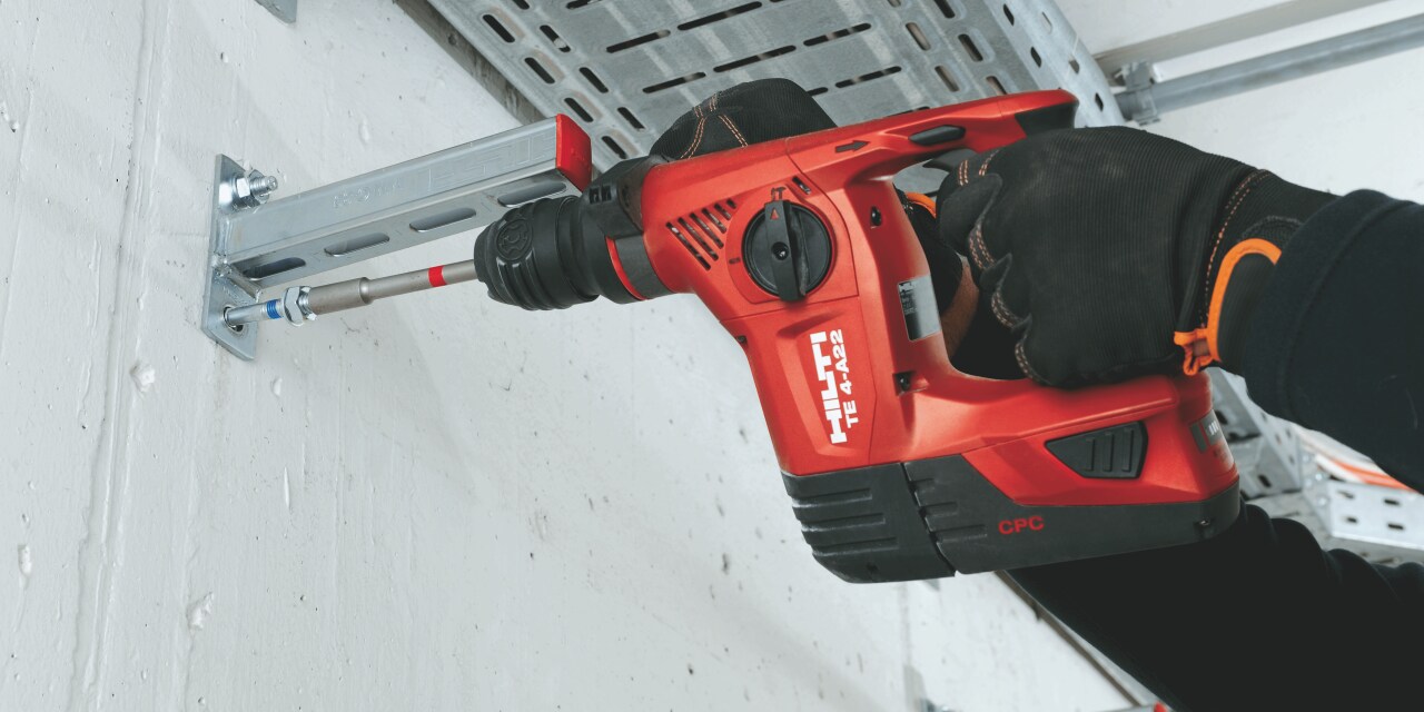 Verankering met de TE 4-A22 schroefmachine