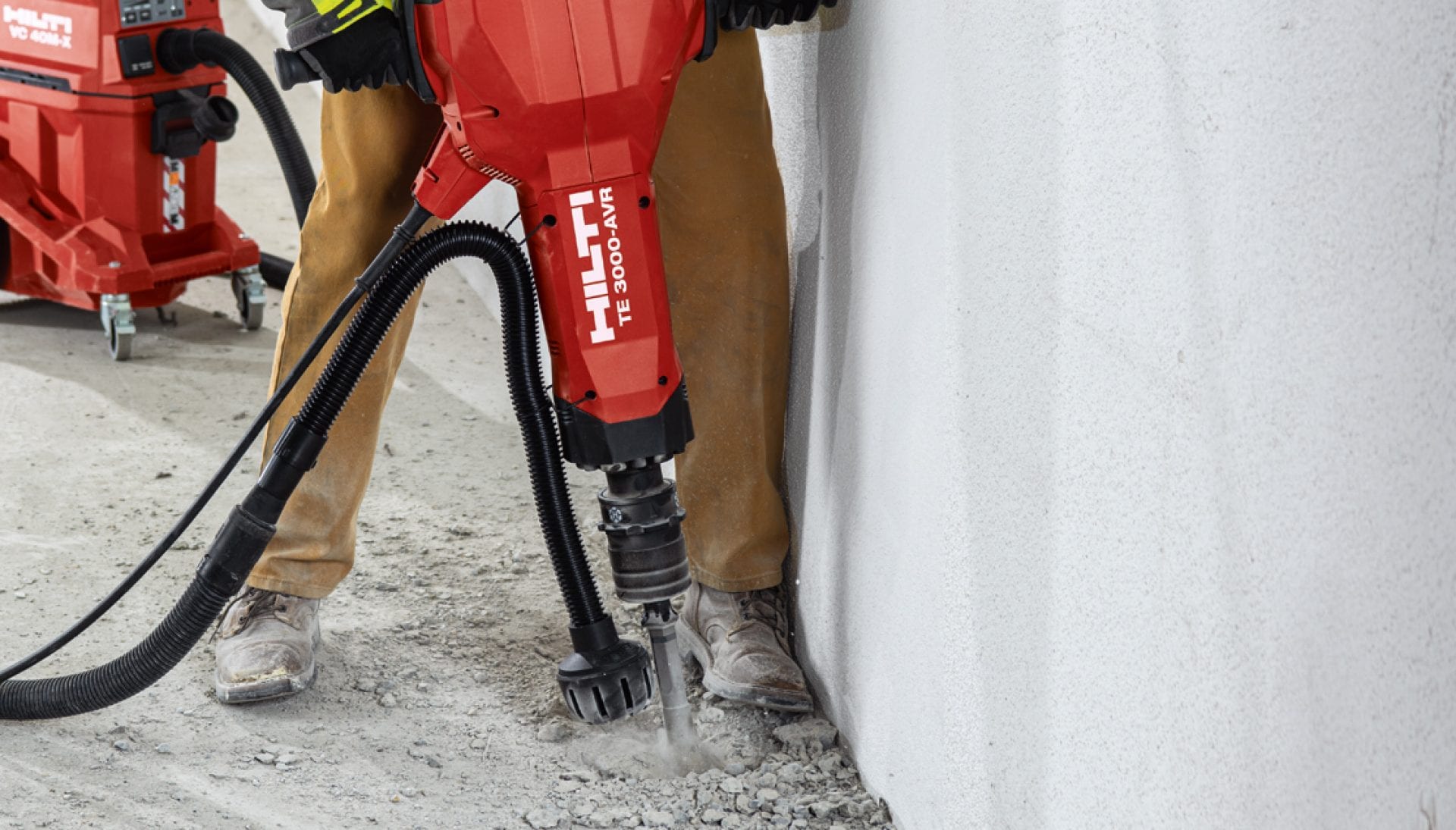 Hilti’s Active Vibration Reduction-systeem in breekhamers