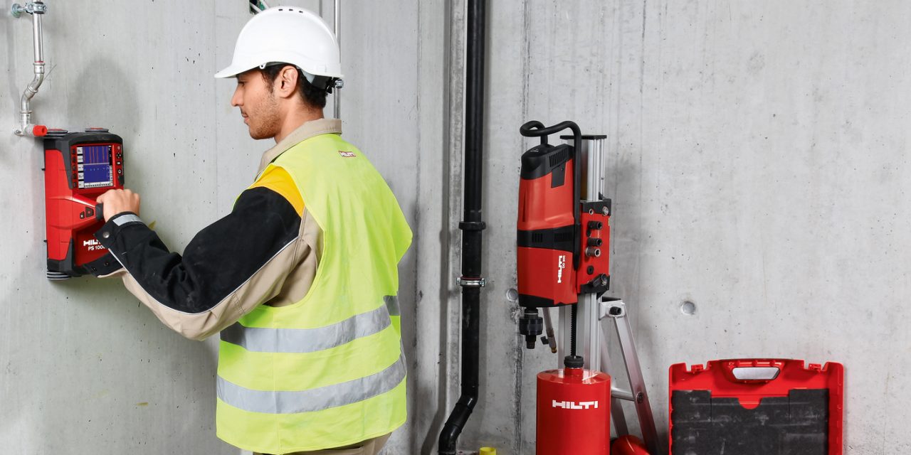 Display in english, PS 1000 X-Scan, PS 1000-B, Concrete Inspection, Mechanical, Scanning, Diamond coring, through drilling, Reinforcing bars, Rebar inspection, Radar