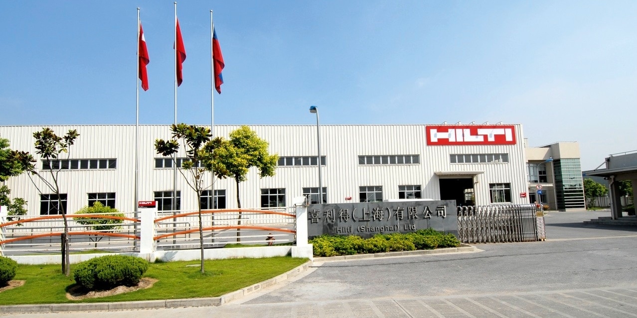 Hilti-fabriek in Shanghai, China