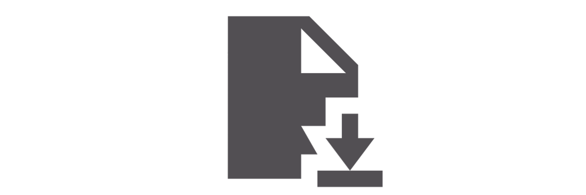 pictogram dat een download aangeeft
