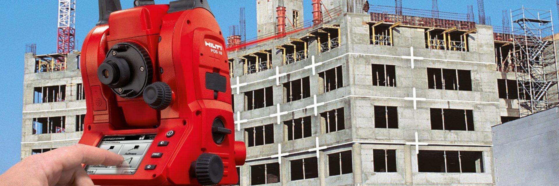Hilti implementatiegereedschap op de werf