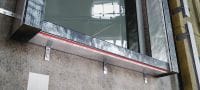 CFS-VB E60 holtebarrière 25mm luchtspleet Voorgevormde brandholte barrière voor bekleding van regenscherm met 60 minuten brandintegriteit en luchtspleten tot 25 mm Toepassingen 4