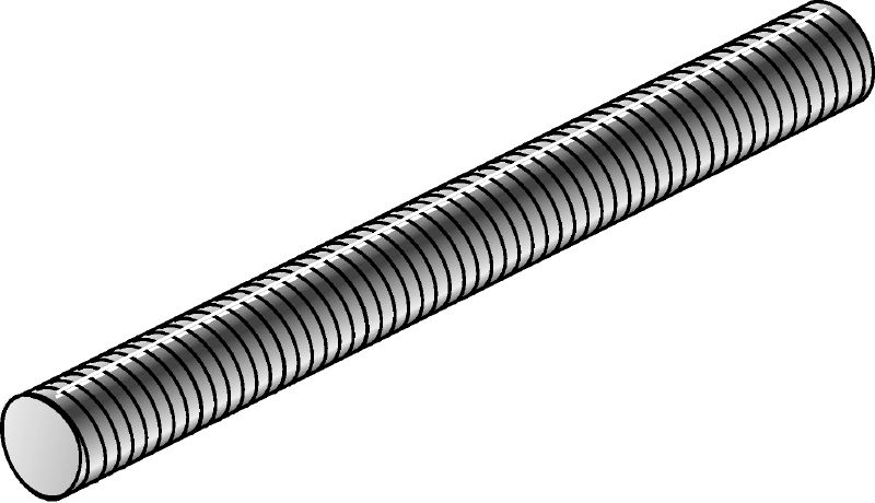 AM-draadstang, staalkwaliteit 4.8 (HDG) Thermische verzinkte (HDG) draadstang met staalkwaliteit 4.8