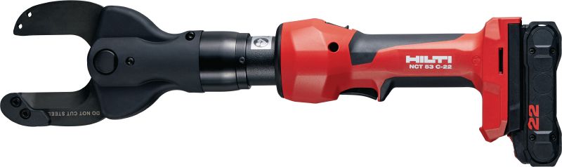 NCT 53 C-22 Koper/aluminium snoerloze kabeltang Snoerloze inline snijtang voor koperen en aluminium kabels tot 2 │ 53 mm (Nuron-accuplatform)