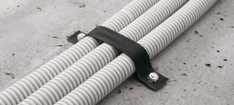 Rubans textiles X-TT Ruban textile pour les fixations de câbles et de conduits sur les sols Applications 1