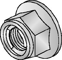 Écrou hexagonal M12-F-SL-WS 3/4 Écrou hexagonal galvanisé à chaud (GAC) avec mécanisme autobloquant, utilisé avec tous les connecteurs MI