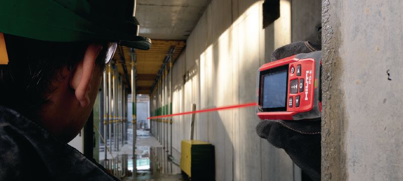 Lasermètre PD-E Lasermètre d'extérieur avec visée optique intégrée pour les mesures de distance jusqu'à 200 m Applications 1