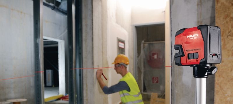 PM 2-L Lijnlaserniveau Lijnlaser met 2 lijnen voor nivelleren, uitlijnen en rechthoeken met rode straal Toepassingen 1