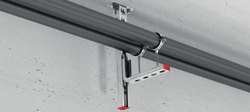 MQK-21-L Verzinkte console met een 21 mm hoog, enkel MQ-veerprofiel voor middelzware toepassingen binnen Toepassingen 1