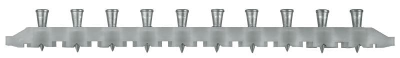 X-ENP MX Metalen plafondbevestigingen (op strip) Nagels op strip voor het bevestigen van metalen platen op staalconstructies met kruitschiethamers