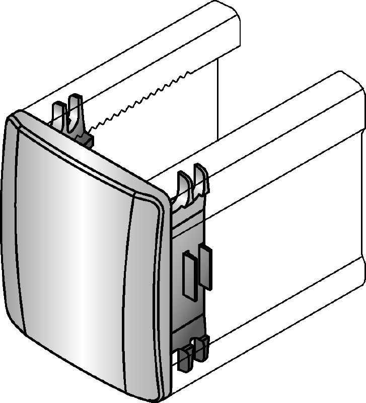 Capuchon de protection MM-E Capuchon de protection pour couvrir les extrémités des rails entretoise MM Hilti