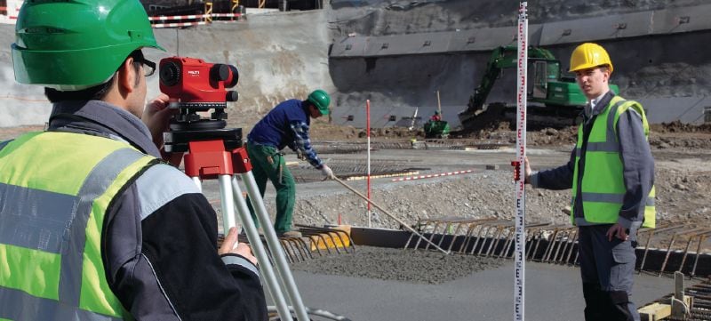 POL 15 Optisch waterpastoestel Optisch waterpastoestel voor dagelijkse nivelleringstaken met 28x vergroting Toepassingen 1