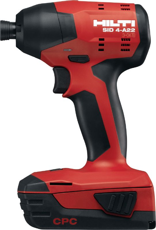 Visseuse à choc sans fil SID 4-A22 Clé à choc sans fil compacte 22 V avec mandrin hexagonal rapide 1/4 pour des travaux de moyenne importance