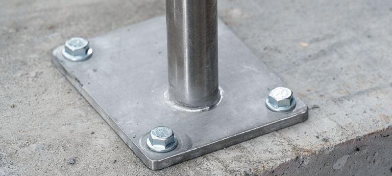 HUS4-H Schroefanker Optimaal presterend schroefanker voor snelle en kostenbesparende bevestigingen in beton (koolstofstaal, zeskantkop) Toepassingen 1
