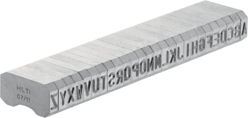 X-MC S 5.6/6 Markeringsstempels voor staal Smalle letters en cijfers met scherpe rand om identificatiemarkeringen in metaal te stempelen