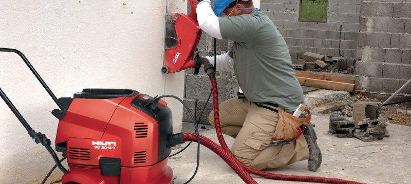 DCH 230 elektrische doorslijpmachine Droge elektrische handbediende diamantslijper - zaagdiepte tot 85 mm met 230 mm blad Toepassingen 1