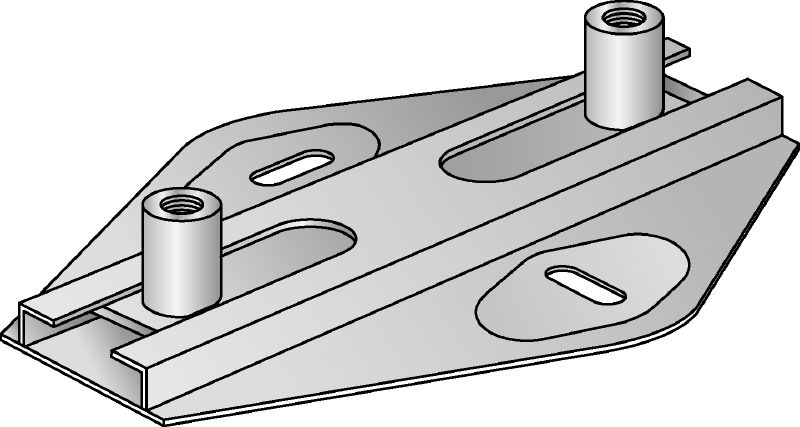 MSG 1,75 schuifverbinder (dubbel) Premium verzinkte schuifverbinder voor lichte verwarmings- en koelingstoepassingen
