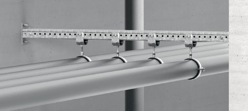 MIC-TRC verbinder Thermisch verzinkte verbinder om (M16) draadstangen aan MQ-draagbalken te bevestigen Toepassingen 1