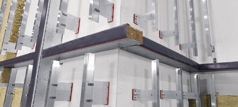 CFS-VB E60 holtebarrière 25mm luchtspleet Voorgevormde brandholte barrière voor bekleding van regenscherm met 60 minuten brandintegriteit en luchtspleten tot 25 mm Toepassingen 1