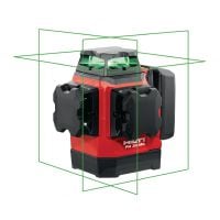 PM 30-MG Multilijnlaser Multidirectionele laser met 3 groene 360°-lijnen voor sanitair, nivelleren, uitlijnen en rechthoeken