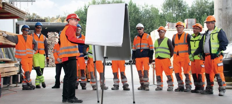 Training voor ankerinstallateurs (staal/metaal) Interactieve training die prest practice-advies biedt om productiviteit en veiligheid te verbeteren wanneer u ankers plaatst in metalen Toepassingen 1