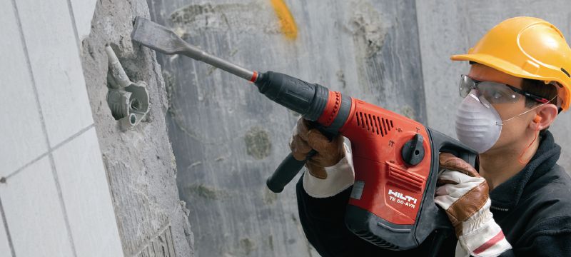 TE-Y SC schaalbeitels Extra robuutste SDS Max (TE-Y) schaalbeitels voor het afschrapen van lasspetters, bekistinginsijpeling en andere residuen Toepassingen 1