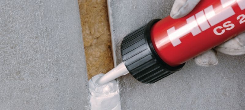 Mastic coupe-feu en silicone CFS-S SIL Ce mastic à base de silicone offre un mouvement maximal aux joints et aux passages de tuyauteries avec un certain degré de résistance au feu Applications 1