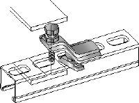 MM-T-16-36 Verzinkte balkklem voor het direct verbinden van MM-rails aan stalen balken