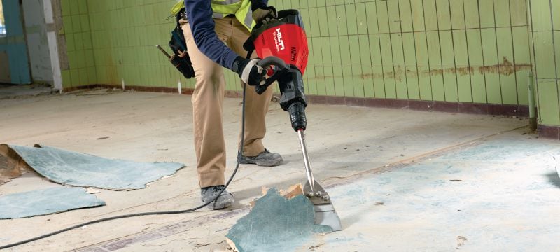 TE 1000-AVR-sloophamer (universele kabel) Veelzijdige sloophamer voor het breken van vloeren en eventuele wandtoepassingen Toepassingen 1