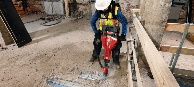 TE 2000-22 Snoerloze drilboor Krachtige en lichte drilboor op batterij voor het slopen van beton en ander afbraakwerk (Nuron accuplatform) Toepassingen 1