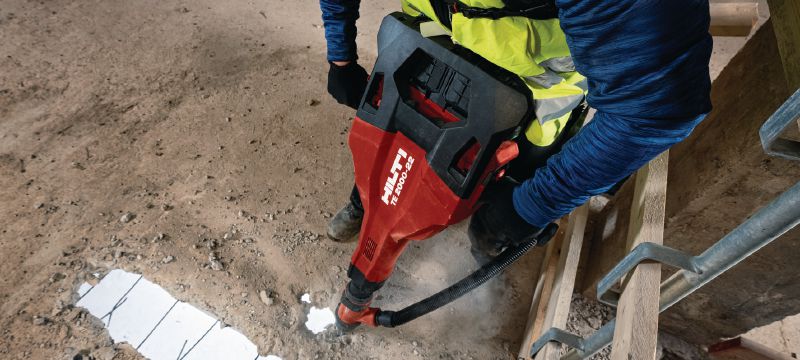 TE 2000-22 Snoerloze drilboor Krachtige en lichte drilboor op batterij voor het slopen van beton en ander afbraakwerk (Nuron accuplatform) Toepassingen 1