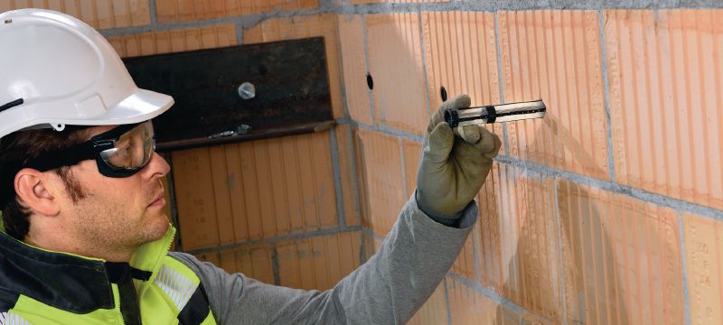 HIT-SC Schermhuls Modulaire composiet-zeefhulzen voor bevestigingen in metselwerk Toepassingen 1