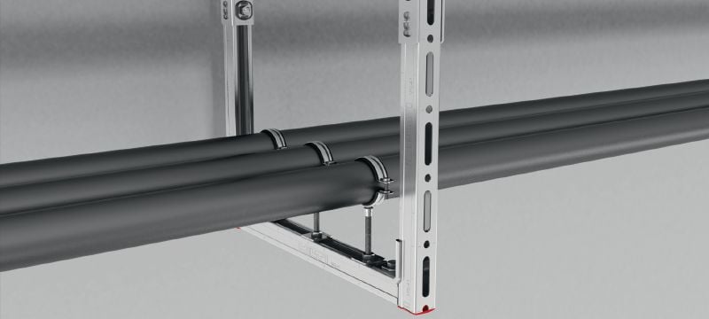 MQ-41-rail Verzinkt 41 mm hoog MQ-veerprofiel voor middelzware toepassingen Toepassingen 1