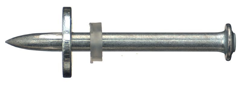 X-DNH Clou en acier au carbone à utiliser avec le système de pré-perçage DX-Kwik et les cloueurs à poudre sur béton (rondelle de 8 mm)