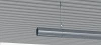 Kit MW-LP L kabelvergrendeling met kabel, luseinde Kabel met eindlus en verstelbare railvergrendeling voor het ophangen van armaturen aan gepaste bouwelementen Toepassingen 3