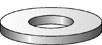 Verzinkte platte ring conform ISO 7089 Verzinkte platte ring in overeenstemming met ISO 7089