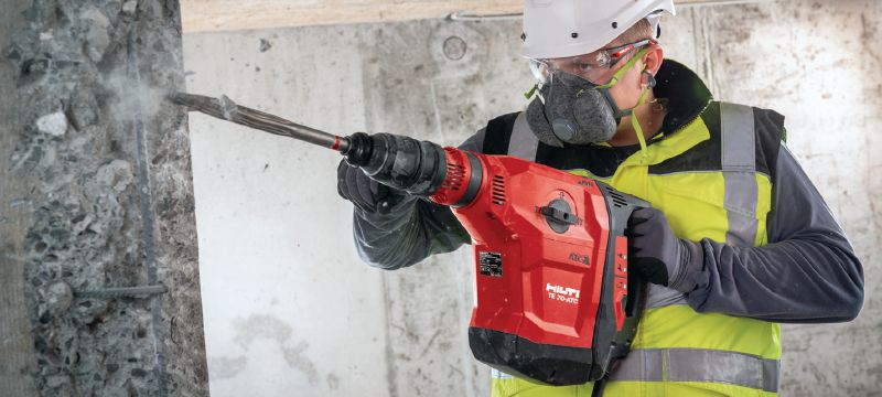 TE 70-ATC/AVR-boorhamer Erg krachtige SDS Max (TE-Y)-boorhamer voor zwaar boren en beitelen in beton Toepassingen 1