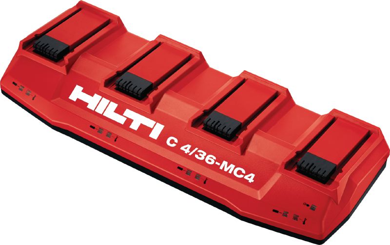 C4/36-MC4 Meerspanningsmultilader Meerspannings- multilader voor alle Li-ion-accu's van Hilti