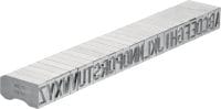 X-MC S 8/10 Markeringsstempels voor staal Brede letters en cijfers met scherpe rand om identificatiemarkeringen in metaal te stempelen