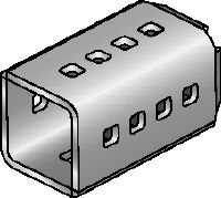 Connecteur MIC-SC Élément de liaison galvanisé à chaud (GAC) utilisé avec des platines MI pour un positionnement libre du rail