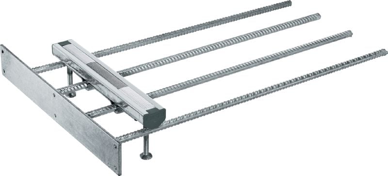 Rail pour fers d'armature de dessus de dalles pour les angles HAC Rails d'ancrage coulés de taille et longueur standard pour les applications d'angle de dessus de dalle