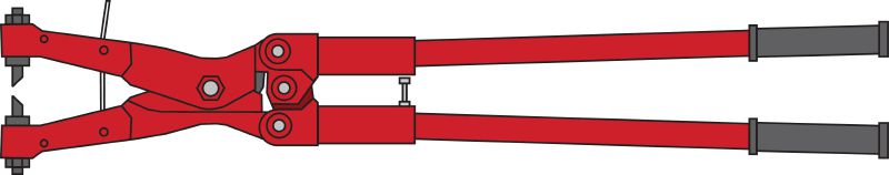 M-TSH-Z ponstang Pons om twee gaten ineens te maken in trapeziumvormig plaatstaal