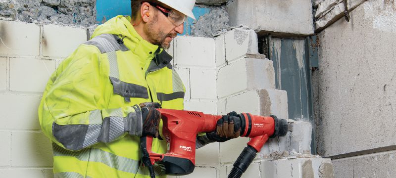 TE 500 SDS Max sloophamer Robuuste SDS Max (TE-Y) sloophamer voor licht beitelwerk in beton en metselwerk Toepassingen 1